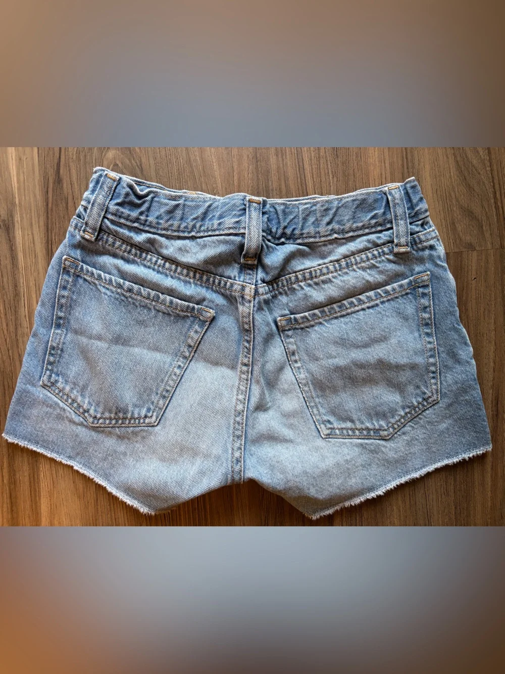 GAP Girls Blue Denim Shorts with Multicolor Studs
